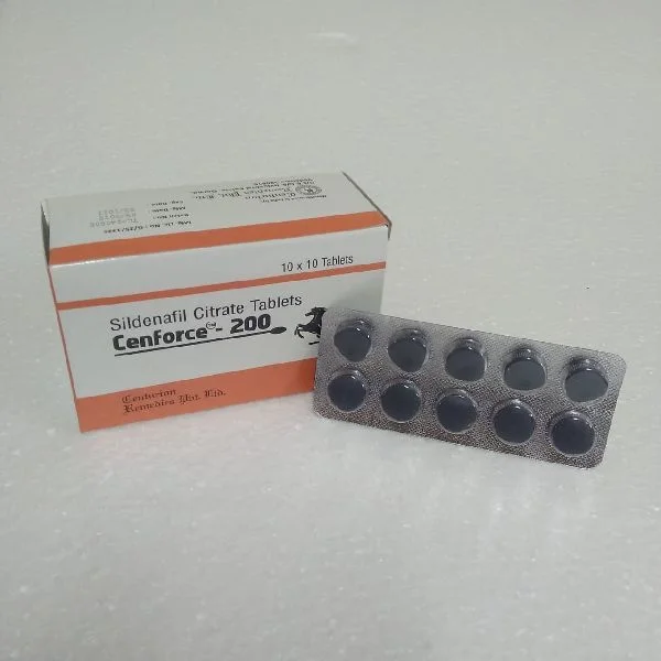 Blister pack of Cenforce 200mg tablets for severe erectile dysfunction